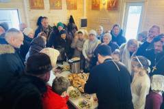 Малое освящение временного храма святой блаженной Ксении Петербургской на Филатовом Лугу