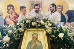 Малое освящение временного храма святой блаженной Ксении Петербургской на Филатовом Лугу