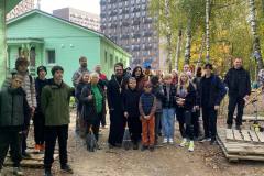 Субботник у храма Ксении Петербургской 4.10.2025