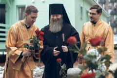 Божественная Литургия. Освящение накупольного Креста и купола