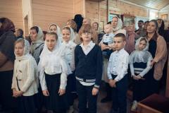 Божественная Литургия. Освящение накупольного Креста и купола