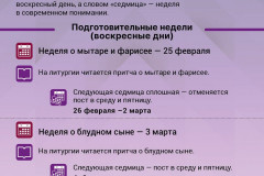 Календарь Великого поста,  2024 год