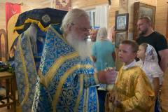 Праздничное Всенощное бдение с освящением хлебов. Вынос и чин погребения плащаницы Богородицы.
