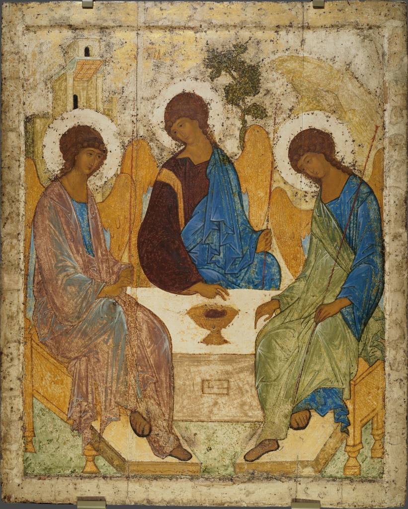 Святая Троица. Андрей Рублёв. Москва, Храм Христа Спасителя. 1422-1427 гг.