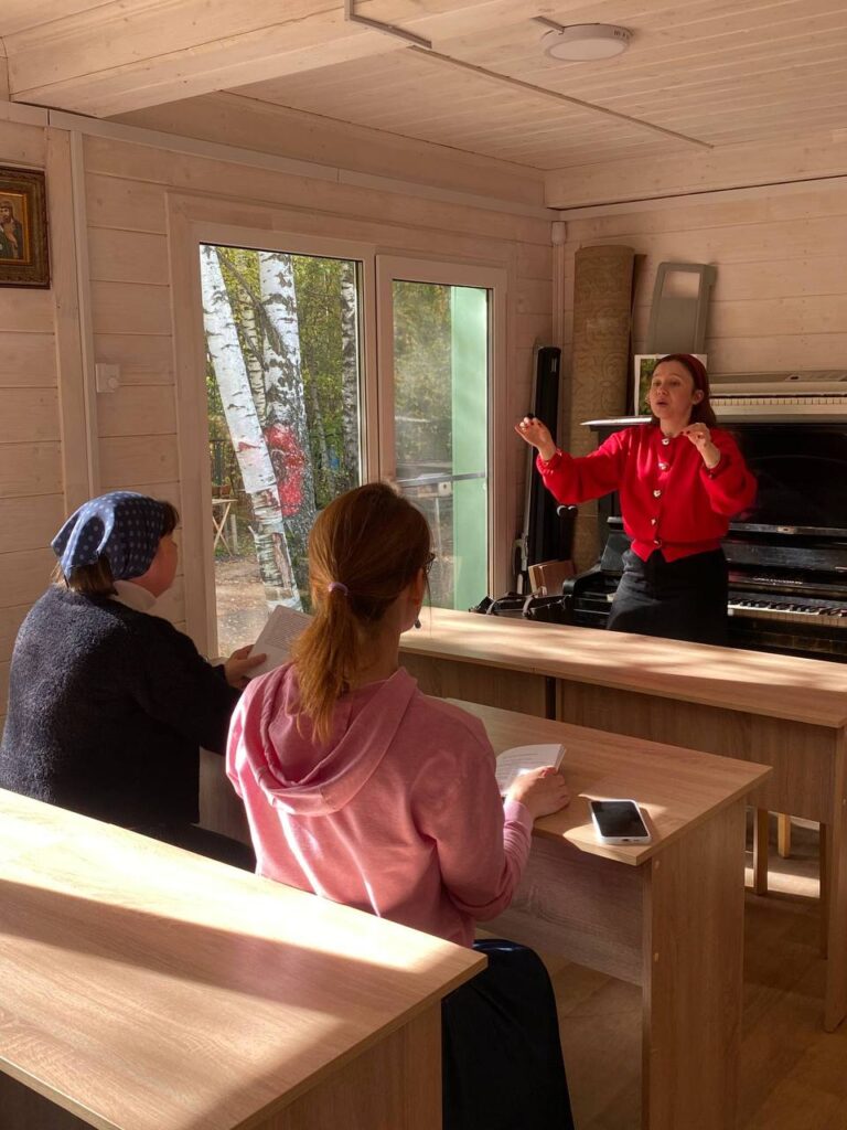 Первое занятие народного хора